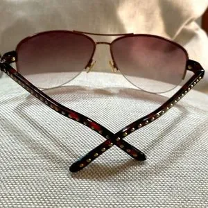 Jimmy Choo sunglasses ? made in Italy brown temples with gold nails on Jimmy Choo sunglasses ? made in Italy brown temples with  main image 4